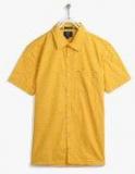 Indian Terrain Yellow Regular Fit Casual Shirt Boys