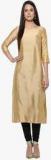 Indibox Golden Solid Kurta women