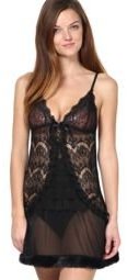 Intima Black Lace Babydoll Women