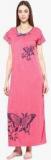 Intima Pink Printed Gown Women