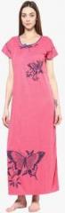 Intima Pink Printed Gown women