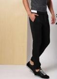 Invictus Black Slim Fit Solid Joggers Men