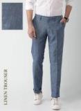 Invictus Blue Solid Slim Fit Chinos Men