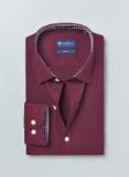 Invictus Maroon Slim Fit Formal Shirt Men