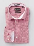 Invictus Red Checked Slim Fit Formal Shirt Men