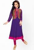 Ishin Georgette Purple Kurti