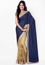 Ishin Multi Color Embellished Saree women