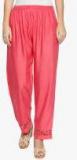 Ishin Pink Solid Regular Fit Palazzos women