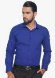 Ivoc Blue Solid Slim Fit Formal Shirt Men