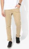 Jack & Jones Beige Solid Slim Fit Chinos men