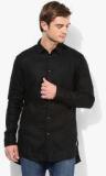 Jack & Jones Black Solid Slim Fit Casual Shirt men