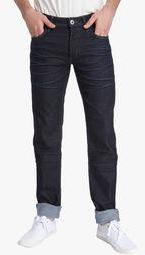 Jack & Jones Blue Solid Low Rise Slim Fit Jeans men