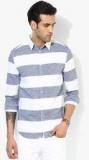 Jack & Jones Blue Striped Slim Fit Casual Shirt men