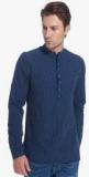 Jack & Jones Blue Striped Slim Fit Kurta men