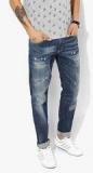 Jack & Jones Blue Washed Low Rise Slim Fit Jeans Men