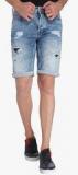 Jack & Jones Blue Washed Shorts men