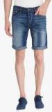 Jack & Jones Blue Washed Slim Fit Shorts Men