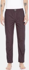 Jack & Jones Brown Checked Straight Fit Pyjamas men