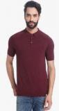 Jack & Jones Brown Solid Polo T Shirt men