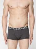 Jack & Jones Charcoal Grey Solid Trunks 2043782025 Men