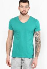 Jack & Jones Green V Neck T Shirt men