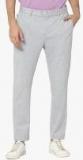 Jack & Jones Grey Self Design Slim Fit Chinos Men