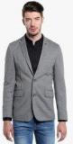 Jack & Jones Grey Solid Regular Fit Blazer Men