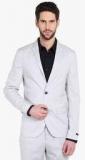 Jack & Jones Light Grey Solid Slim Fit Jacket & Blazers Men