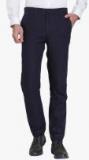 Jack & Jones Navy Blue Solid Slim Fit Formal Trouser men