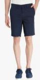 Jack & Jones Navy Blue Solid Slim Fit Short Men