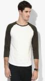 Jack & Jones White Solid Round Neck T Shirt men