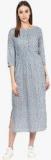 Jaipur Kurti Blue Checked Maxi Dress Men