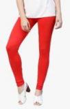 Jaipur Kurti Red Solid Leggings Women