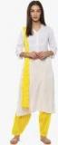 Jaipur Kurti Yellow Solid Salwar & Dupatta Set Women