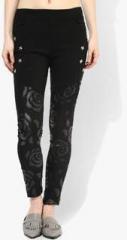 Jc Collection Black Printed Jegging women