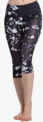 Jc Collection Navy blue Printed Capri women