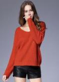 Jc Collection Red Solid Sweater women