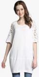 Jc Collection White Embroidered Tunic women