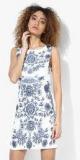 Jealous 21 Off White Coloured Printed Skater Dress Women