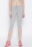 Jockey Grey Melange Solid Capris Women