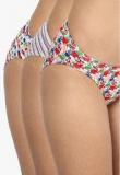 Jockey Pack Of 3 Assorted Printed Low Rise Panties women