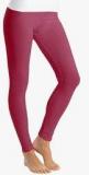 Jockey Pink Solid Leggings Women