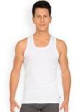 Jockey White Solid Innerwear Vest 8816 0105