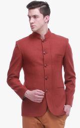 Jogur Rust Solid Blazer Men