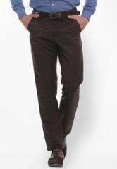 Jogur Solid Brown Trousers men