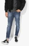 John Players Blue Low Rise Slim Fit Jeans Men