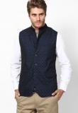 John Players Blue Slim Fit Ethnic Jacket men