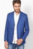 John Players Blue Slim Fit Jacket & Blazer Men