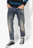 John Players Blue Washed Low Rise Skinny Fit Jeans Men