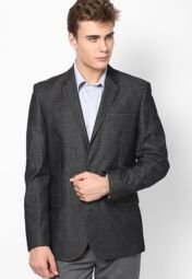 John Players Dark Grey Jackets & Blazers Men